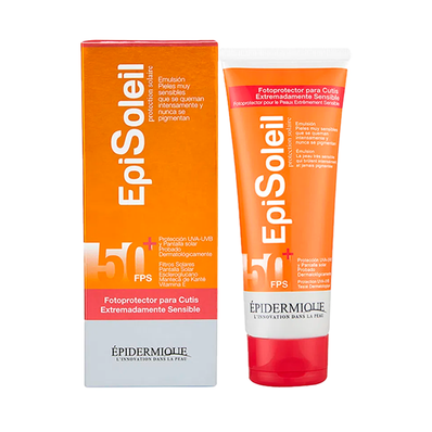 Episoleil Fotoprotector para cutis extremadamente sensibles FPS 50+ EPIDERMIQUE | Belle farma