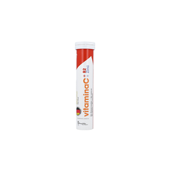 Vitamina C + Vitamina B2 + Zinc Frasco  x 20 Tabletas Efervescentes Sabor A Limón | Nutra Azul
