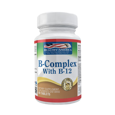 B-Complex Con B12 90 Tabletas | Healthy America