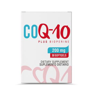 CoQ-10 200 mg Plus Bioperine 30 Softgels Blíster | Healthy America