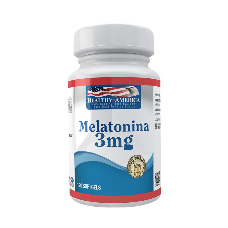 Melatonina 3 mg x 120 Softgels | Healthy America
