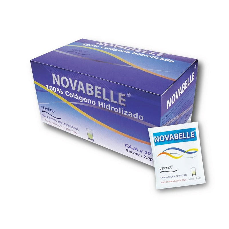 NOVABELLE 2,5GR 30 SOBRES 100% COLGENO HIDROLIZADO (1944278892595)